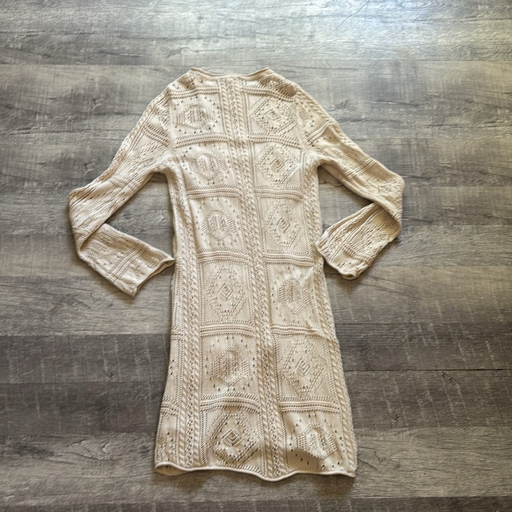 Splendid Kimi Long-Sleeve Crochet Dress - Picture 3 of 8